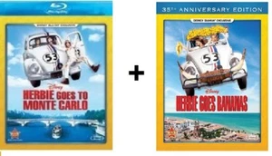 DISNEY'S HERBIE GOES to Monte Carlo & Herbie Goes Bananas BLURAY 2 PACK NEW! OOP - Picture 1 of 1