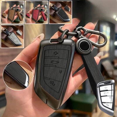 Zinc Alloy Leather Car Key Case Cover For BMW X4 X5 X6 X7 2 3 X1 X2 X3 4 5 6 M5 Foto 1 de 4