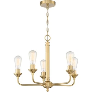 Craftmade Bridgestone 5 Light Chandelier, Satin Brass - 53025-SB - Picture 1 of 1