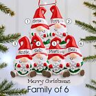 Personalised Family Christmas Tree Xmas Decoration Ornament - Gnome/gonk Family