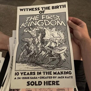The First Kingdom-Comic-promo Store Poster-Jack Katz-1984 Rare Underground - Picture 1 of 7