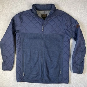 Burton Pierce Fleecejacke Herren XL schwarz grau gesteppt Dryride Reißverschluss - Bild 1 von 24