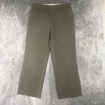 C.C. Pantalones Filson para hombre 36x30 verde algodón frente plano hechos en EE. UU. Foto 1 de 4