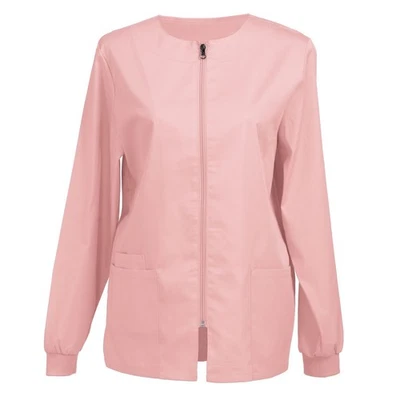 Womens Scrub Jacket Zip Front Warm-up Jacket - Image 1 of 4