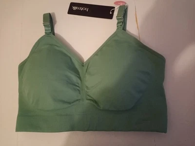 Hotmilk 34 a-e Nursing maternity My Necessity Seamless Bra jade medium full cup - Image 1 of 3