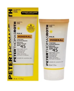 Peter Thomas Roth Max Mineral, 1.7oz Tinted Sunscreen SPF 45 NIB FREE SHIPPING - Picture 1 of 3
