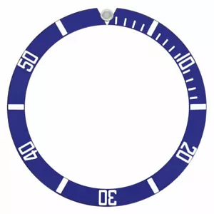 LÜNETTENEINSATZ FÜR 40 MM INVICTA 8926OB 8928 9937 PRO TAUCHER AUTOMATIKUHR BLAU - Bild 1 von 3