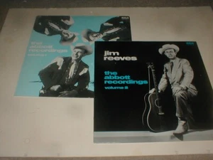 Jim Reeves ABBOTT RECORDINGS Reissue 2 LP LOT 50's Country Western Hillbilly Pop - Picture 1 of 9