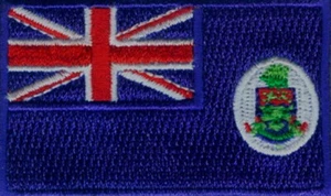 Parches bordados bandera de las Islas Caimán 2,5"x1,5" planchados - Imagen 1 de 1