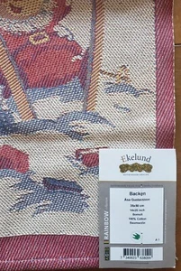 Ekelund Sweden Cotton Towel Gustavsson Christmas Tomten Elf Skiing Santa New - Picture 1 of 8