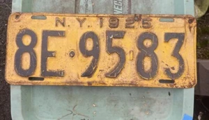 Matrícula de Nueva York 1925 8E-95-83 - Imagen 1 de 2