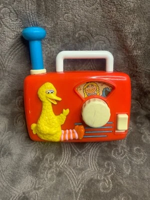 Sesame Street Music Box Radio Vintage TYCO Toy Jim Henson Wind Up 90's - Image 1 of 2