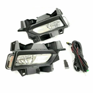 Fit 2020-2021 Nissan Versa W/Switch Bezels Bracket Wires Clear Fog Light Set New - Picture 1 of 8