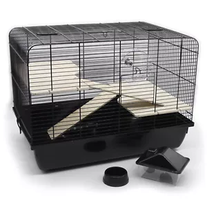Nagerkäfig REX2 Schwarz 58x43x38 cm - Bild 1 von 11
