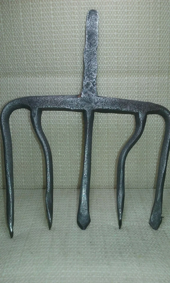 De colección Forjado a Mano 5 Dientes EEL Tridente Costa Este Estados Unidos Foto 1 de 4
