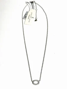 $98 Judith Jack Swarovski Crystal Oval Pendant Sterling Silver Necklace NEW - Picture 1 of 11