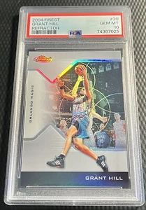 2004 Grant Hill 33/249 PSA 10 Finest Refractor RC #20 Jersey Number 1/1 - Magic - Picture 1 of 3
