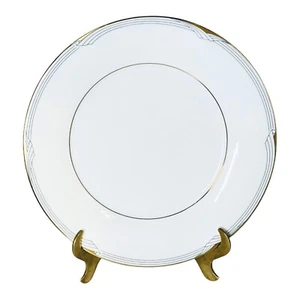 Noritake GOLDEN COVE 7719 New Traditions White Gold 10 5/8” Dinner Plate NEW - Picture 1 of 7