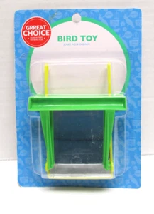 NEW Grreat Choice Bird Toy Plastic Dual Perch with Mirror - Picture 1 of 3