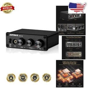 Portable DAC and Headphone Amplifier - Hi-Fi Sound with Bass and Treble Controls - Picture 1 of 9