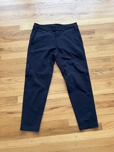BARELY USED - Black SHORTER Asia Fit LULULEMON Mens 33 x 27(?) ABC Pants Trouser - Picture 1 of 8