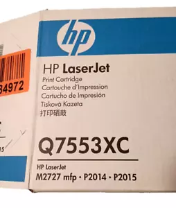 GENUINE HP LaserJet Black Toner Cartridge Q7553XC NEW SEALED - Picture 1 of 6