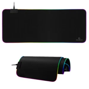 EgoGear - Tapis de souris Gaming XL RGB en tissu imperméable - Antidérapant - Su - Photo 1/10