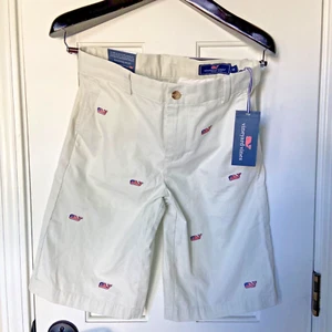 Vineyard Vines Boys Size 16 Stone Shorts | USA Flag | Classic Fit Breaker | NWT - Picture 1 of 6