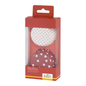 Birkmann Papierförmchen Colour Splash Muffin Förmchen Papier rot 7 cm 48 Stück - Bild 1 von 1