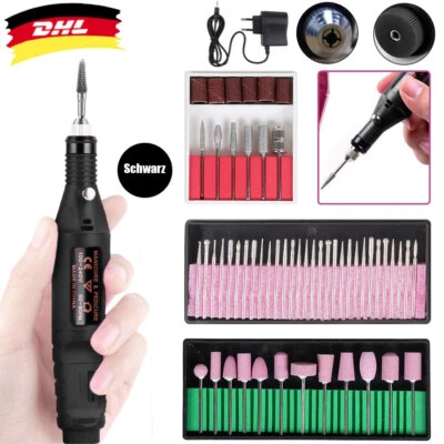 56 Stück Maniküre Profi Elektrisch Nail Art Nagelfräser Nagelfeile Set Pediküre - Bild 1 von 4
