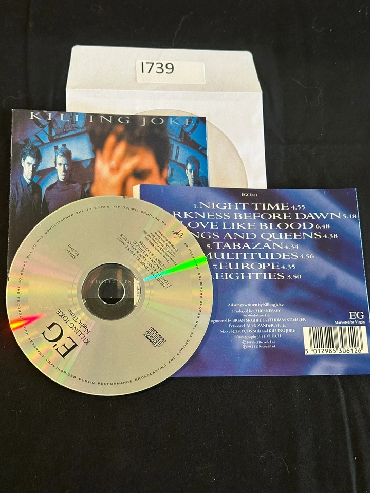 Killing Joke - Night Time - Used CD - G5Za NO CASE I739 Foto 1 de 1
