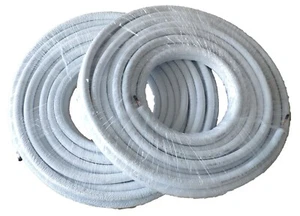 25m Kältemittelleitung 3/8" + 5/8" isoliertes Kupferrohr, Wärmepumpe Klimaanlage - Bild 1 von 4