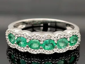 SCHMUCKJAGD RING GR. 18 (CA.57) AUS 925/- SILBER MIT SMARAGD & ZIRKON - Bild 1 von 3