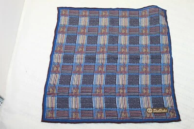 David Donahue men's Merlot Geometric Pocket Square MSRP $75 - Image 1 of 4