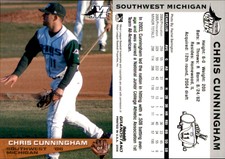 Chris Cunningham 2006 Grandstand Southwest Michigan Devil Rays #8 RC Card