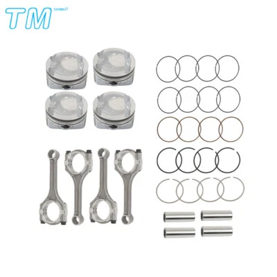 Kit de pistón y varilla de conexión 23040-2G500 de 4 piezas para Hyundai Sonata 2012-2015 2016 2,4 L Foto 1 de 4