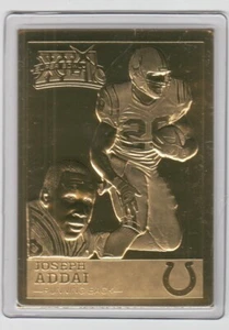 Joseph Addai 2007 Danbury Mint Colts Super Bowl 41 XLI 22kt Gold Card  - Picture 1 of 1