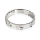 Cartier Women's 18K White Gold Love Ring In Metallic | Silver