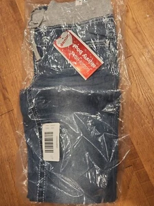 Justice Girl's Juniors Denim Skinny Boot Jeans Blue Size 10 NWT Elastic Waist - Picture 1 of 6
