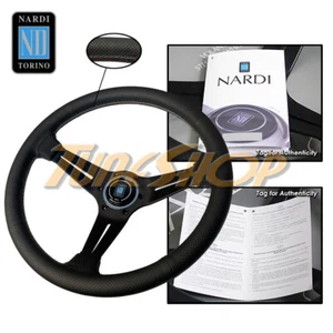 NARDI RALLY DEEP CORN 350MM STEERING WHEEL PERFORATED LEATHER 3 COLOR STITCHING - Foto 1 di 1