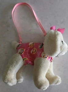 Girls Poochie & Co. Lab Retriever Purse Pink Yellow Bling Sequin Dog Emoji EUC - Picture 1 of 14