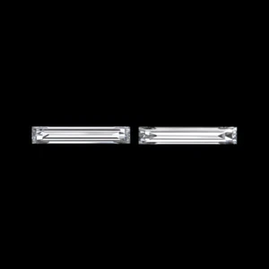 5.3mm LONG BAGUETTE CUT DIAMOND MATCHING PAIR F VS LOOSE ACCENT STONES 0.08ct - Picture 1 of 1