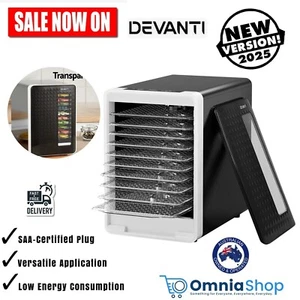 Devanti Food Dehydrator Fruit Meat Dryer Beef Jerky Dehydrators Machine 10 Tray - Picture 1 of 9