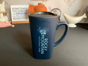 Taza de viaje de cerámica del Parque Nacional de las Montañas Rocosas mate cielo nocturno - Imagen 1 de 9