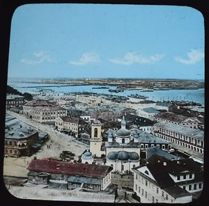 ANSICHT VON ST. PETERSBURG UM 1893 Magische Laterne Dia FOTO RUSSLAND STADTANSICHTEN - Bild 1 von 3