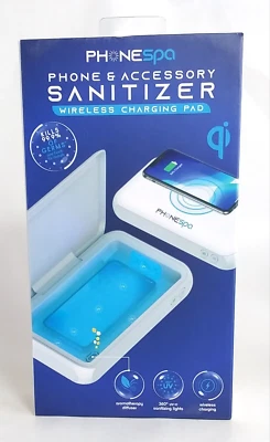 Phone And Accessory Sanitizer Wireless Charger & Aromatherapy NEW - Image 1 of 4