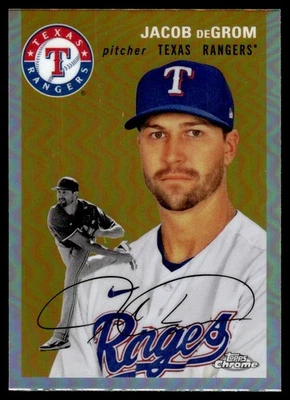 2023 Topps Chrome Platinum REFRACTOR Jacob Degrom #380 - Image 1 of 2