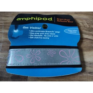 Amphipod Stretch Bright Reflective Band - Flower Power Pink - Picture 1 of 2