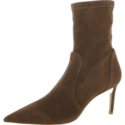 Sz 8.5 Stuart Weitzman Womens Stuart 75 Stretch Bootie Taupe 8.5 B - Image 1 of 4