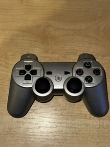 Offizieller Sony PlayStation 3 PS3 Sixaxis Wireless Controller - Silber Getestet - Bild 1 von 3